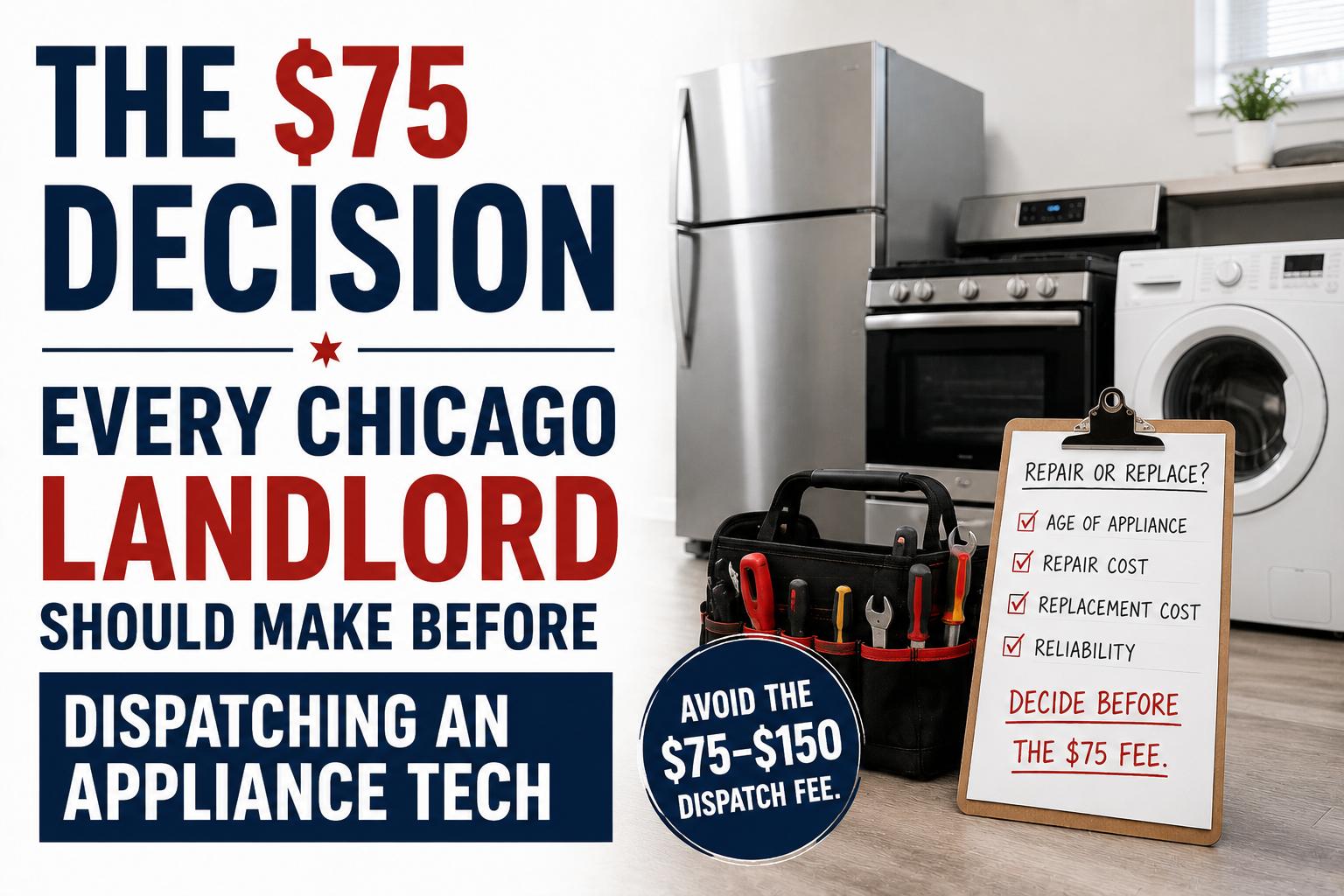 The $75 Decision Every Chicago Landlord Should Make Before Dispatching an Appliance Tech